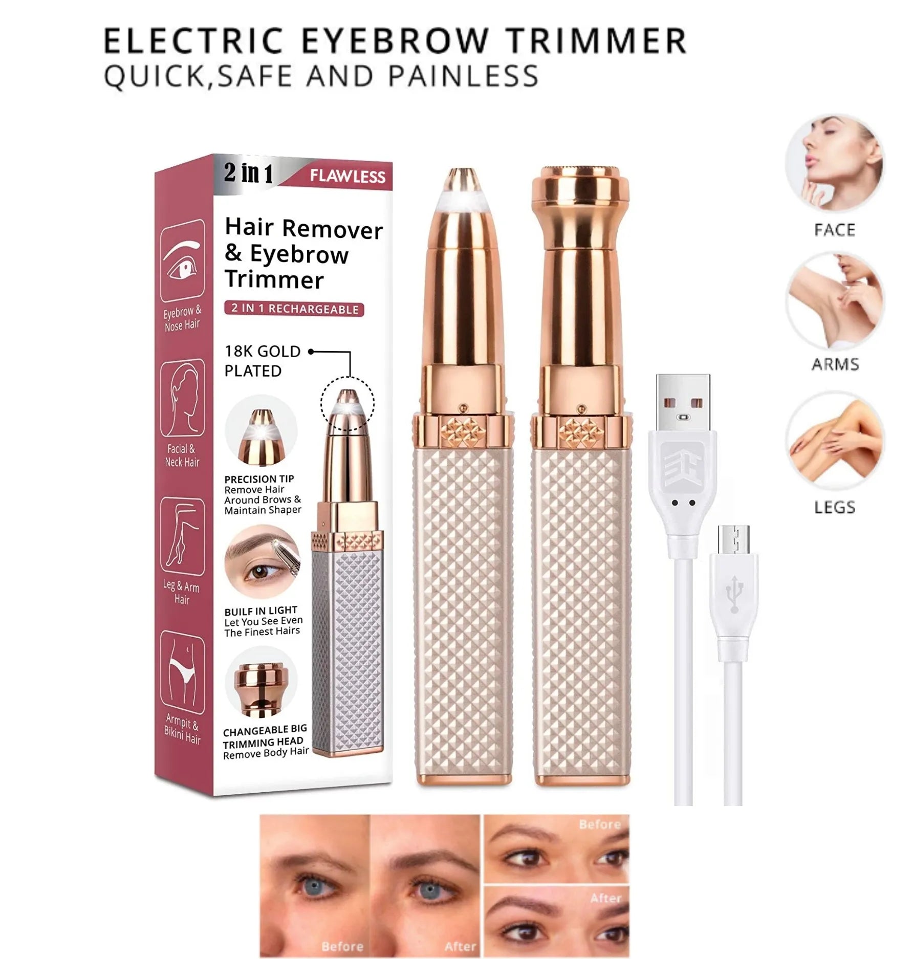 3-in-1 Eyebrow Trimmer